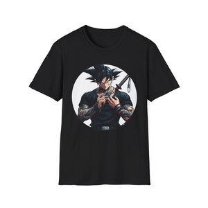 Anime-Inspired Unisex Softstyle T-Shirt, Graphic Tee, Casual Wear, Gift for Anime Lovers, Streetwear, Pop Culture Apparel
