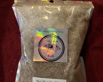 Protection Bath, Hyssop, John the Conqueror, Devils Claw Root, Evil Eye Warding, Guardian Angel Bath
