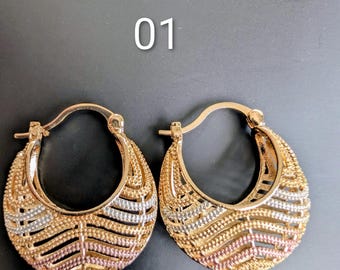 Gift for women, Gold Hoop Earrings