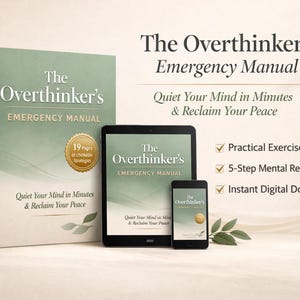 Cuaderno de ejercicios para controlar el exceso de pensamiento y aliviar la ansiedad / Guía de reinicio mental (PDF)
