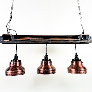 Lighting , Industrial ,Light fixture ,Rustic chandelier , Farmhouse lighting ,Pendant light,Lamp ,  three bulbs