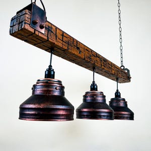 Lighting , Industrial ,Light fixture ,Rustic chandelier , Farmhouse lighting ,Pendant light,Lamp ,  three bulbs