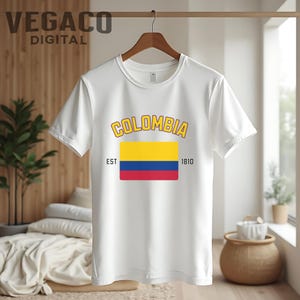 Colombia EST 1810 PNG - Flag History Digital Clipart for Colombian Pride