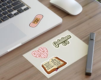 Faith-Based Nurse Stickers | Durable Vinyl, Glossy Finish | Christian Nursing Stickers | Stickers for Water Bottles, Clipboards, Laptops