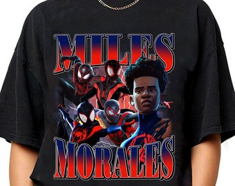 Limited Miles Morales Spiderman Across The Spider-Verse Vintage T-Shirt, Gift For Women and Man Unisex T-Shirt