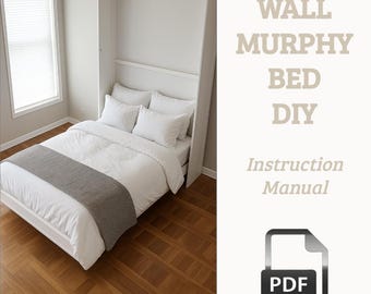 DIY Folding Murphy Bed Build Plan - Queen Size (PDF Download)