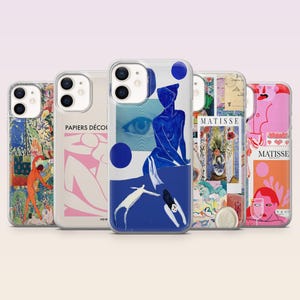 Henri Matisse Phone Case Painting Collage Matisse Art Cover for iPhone 16,15,14,13,12 SamsungS25Fe,S24,S23,S22,A16,A26, Pixel 9Pro,8A,7