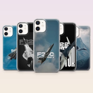 Stridsflygplansskal med flygvapen för iPhone 16, 15, 14, 13, 12 Samsung S25Fe, S24, S23, S22, A16, A26, Pixel 9Pro, 8A, 7