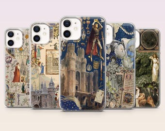 Medieval Phone Case Middle Age Fantasy Art Cover for iPhone 16,15,14,13,12 SamsungS25Fe,S24,S23,S22,A16,A26, Pixel 9Pro,8A,7