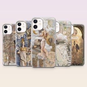 Athena Phone Case Greek Goddess Ancient Greece Cover for iPhone 16,15,14,13,12 SamsungS25Fe,S24,S23,S22,A16,A26, Pixel 9Pro,8A,7