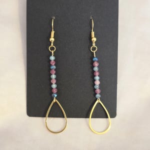 Beaded drop earrings