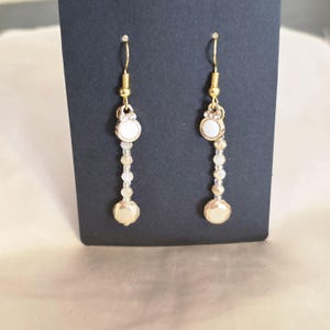Beaded drop earrings