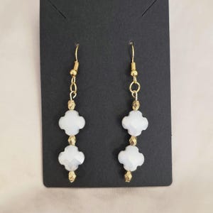 Beaded drop earrings