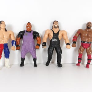 Titan Sports (Just Toys, Inc) 1990&#39;s Wrestling Action Figures BendEms Wrestlers