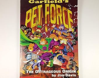 Garfield's Pet Force #1 El origen escandaloso Jim Davis Libro clásico de los 90 de Scholastic