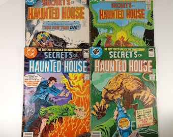 Les secrets de la maison hantée (1979 DC Comics) *Lot de 4* (sans pochettes ni planches)