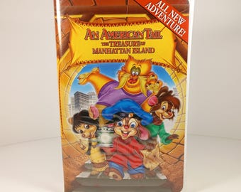 An American Tail Le trésor de l'île de Manhattan VHS vintage Media