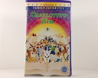 Medios vintage VHS de La telaraña de Carlota