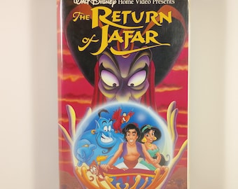 Aladdin Le retour de Jafar VHS 1994 Walt Disney Home Video vintage Media