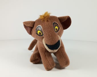Peluche de Kovu de El Rey León II, juguete vintage de Disney de 1998, 8,9 cm de altura.
