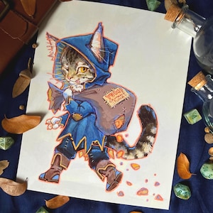 Cat Rogue 8x10 Art Print (OC)