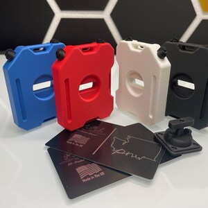 SCX6 Scale Fuel & Water Canister Set: 3D Printed RC Truck Accessory