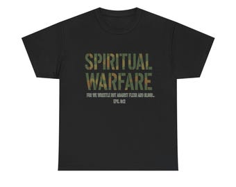 Spiritual Warfare T-Shirt: Faith Warrior Christian Apparel