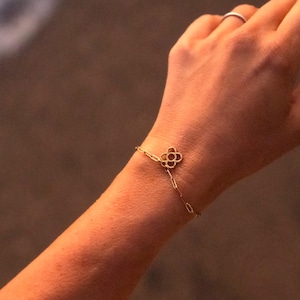 Barcelona Blomarmband • Flor de Barcelona Kakel Souvenir (Guld/Silver) • Mors dag-present