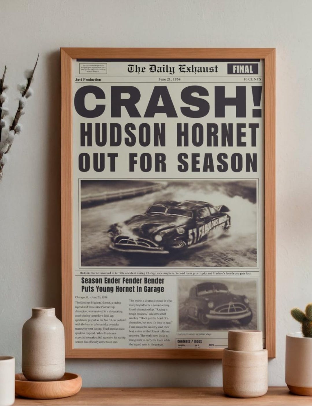 Hudson Hornet Out for Season Digital Download - Etsy