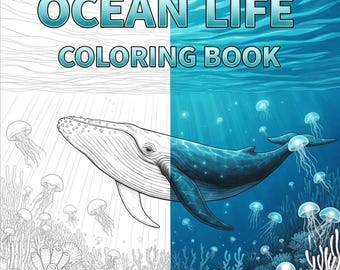 Ocean Life Coloring Book – 50 Pages of Underwater Wonders