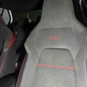 &quot;GTI&quot; logo for the 2 front seats suitable for Volkswagen Golf 7 GTI / Golf 8 GTI
