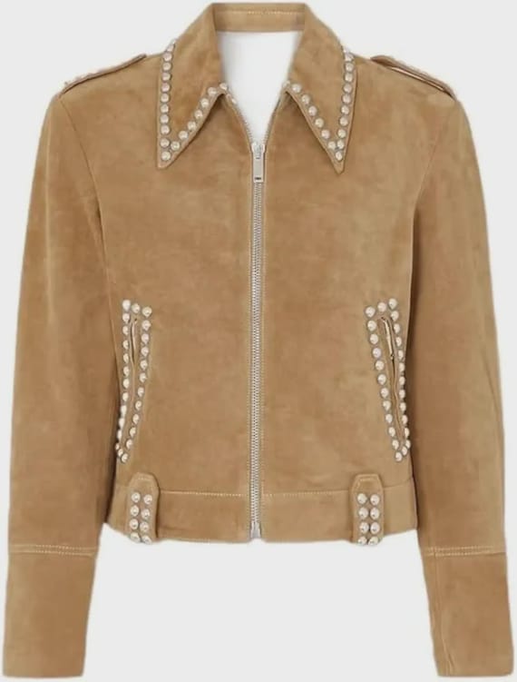 ジャケット・アウター muguet studs suede jacket studs suede jacket