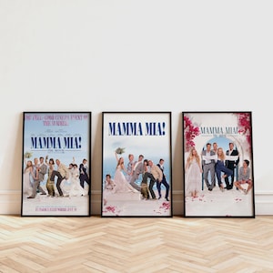 Mamma Mia! (2008) Filmaffisch, Klassisk filmväggkonst, Vintagekonsttryck, Heminredning, Canvastavla, Julklapp, Oinramad