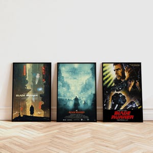 Blade Runner (1982) Filmaffisch, Klassisk filmväggkonst, Vintagekonsttryck, Heminredning, Canvastavla, Julklapp, Oinramad