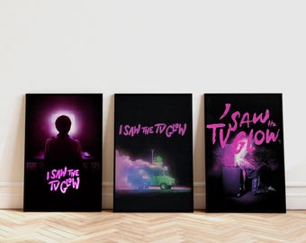 I Saw the TV Glow (2024) Filmaffiche, Klassieke filmmuurkunst, Vintage kunstdruk, Woondecoratie, Canvasposter, Kerstcadeau, Ongelijst