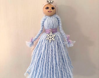 Handmade Doll, 7-in Yarn Doll