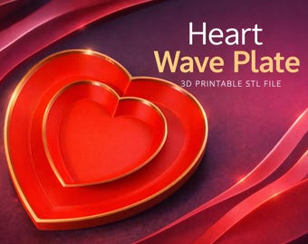 Heart Wave Plate — STL File