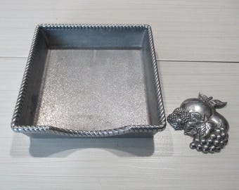 Napkin Holder. Metal.  6 " Square