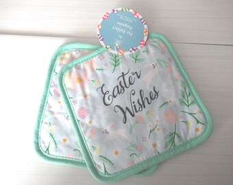 Pot Holders.  Set of 2   Easter Eggs
