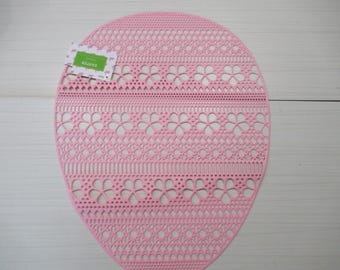 Place Mats Set  of 4.    15.55" x 12.40   Hand Wipeable.   Pink