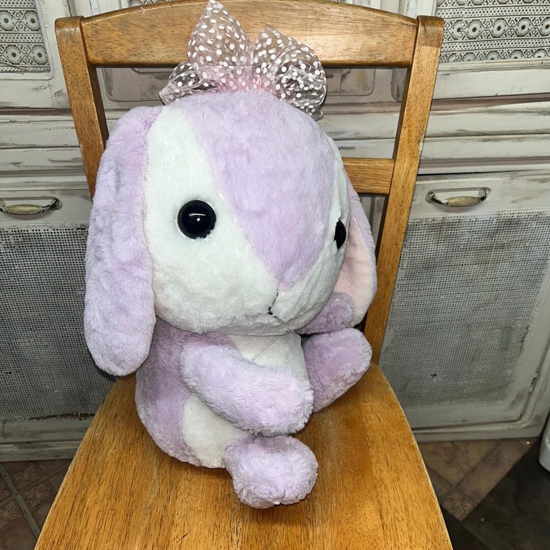 Amuse Pote Usa Loppy Bunny Plush Purple 17