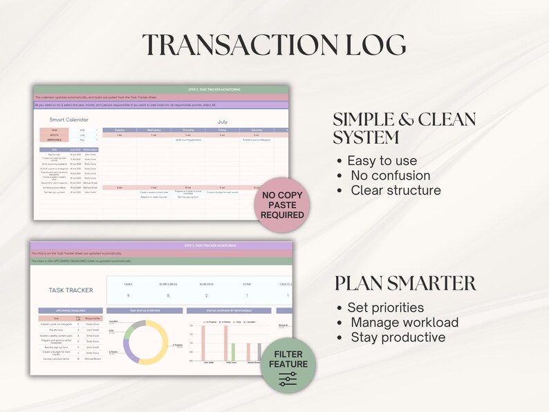 Kalkylblad för produktivitetsuppgiftsspårning | Google Sheets | Automatiserad projektplanerare med prioritetsmatris | Att-göra-lista för arbetsorganisatör bild 7
