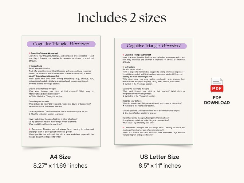 Editable CBT Workbook, Self Therapy Journal, Cognitive Behavioral ...