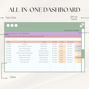 Kalkylblad för produktivitetsuppgiftsspårning | Google Sheets | Automatiserad projektplanerare med prioritetsmatris | Att-göra-lista för arbetsorganisatör bild 8