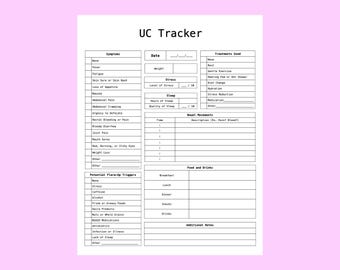 Tracker della colite ulcerosa / PDF stampabile