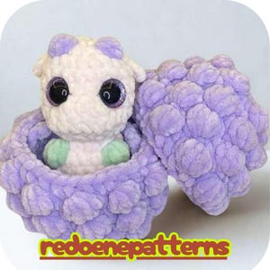 Baby Drachen & Bruteier Häkelanleitung – Ohne Nähen oder Niedrignähen Amigurumi – Süße Fantasy Plüschtiere – PDF Pattern Download