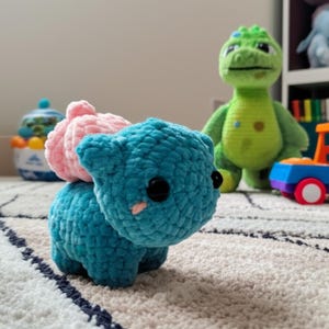 Bulbasaur Crochet Pattern PDF | Amigurumi Bulbasaur Plush | Crochet Bulbasaur Amigurumi Toy | Bulbasaur Plush Toy | Instant Download