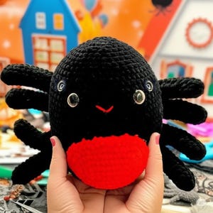 Spider Crochet Pattern PDF | Cute Halloween Amigurumi Plush | Creepy Spider Crochet Pattern | Amigurumi Spooky Bug | Beginner Crochet Toy