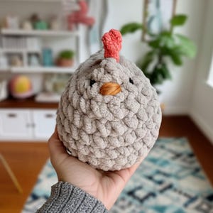 Chicken Crochet Pattern PDF | Chicken Plush Pattern | Cute Hen Crochet Toy | Amigurumi Cute Chicken | Farm Animal Crochet Pattern