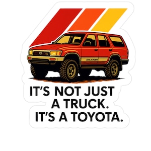 Vinyl Decal Sticker, 5th gen 4runner, TRD Inspired, Vintage Truck Decal, Overlanding Vehicle Sticker, automotive accessory Decal